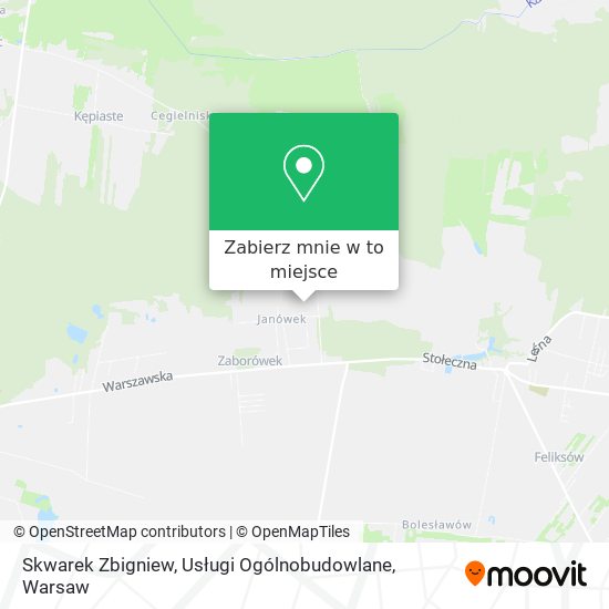 Mapa Skwarek Zbigniew, Usługi Ogólnobudowlane