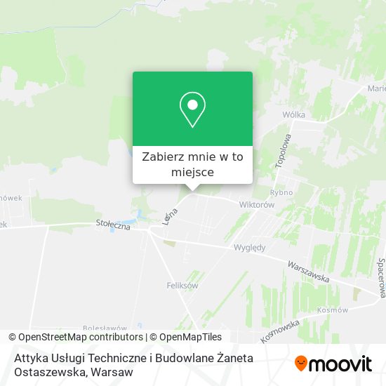 Mapa Attyka Usługi Techniczne i Budowlane Żaneta Ostaszewska