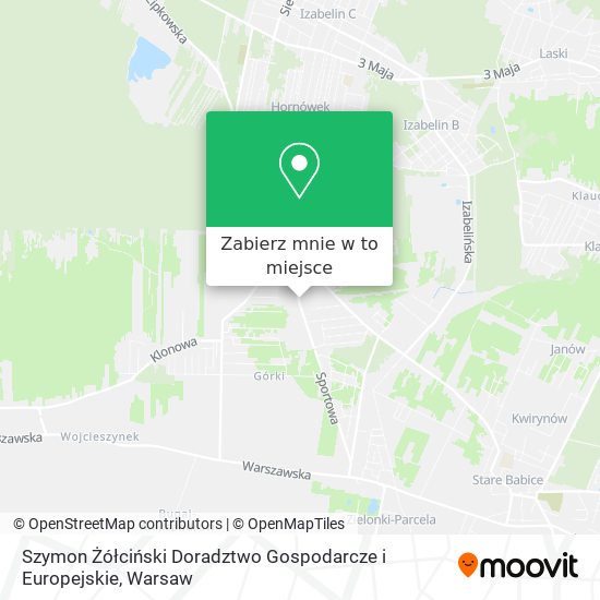 Mapa Szymon Żółciński Doradztwo Gospodarcze i Europejskie