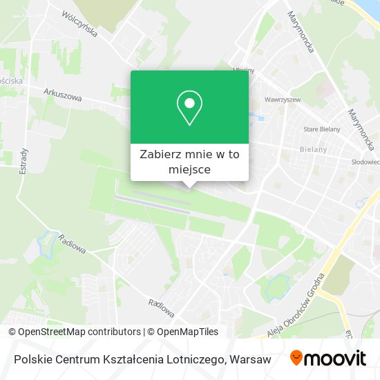 Mapa Polskie Centrum Kształcenia Lotniczego