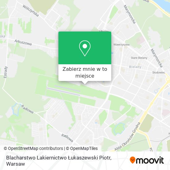 Mapa Blacharstwo Lakiernictwo Łukaszewski Piotr