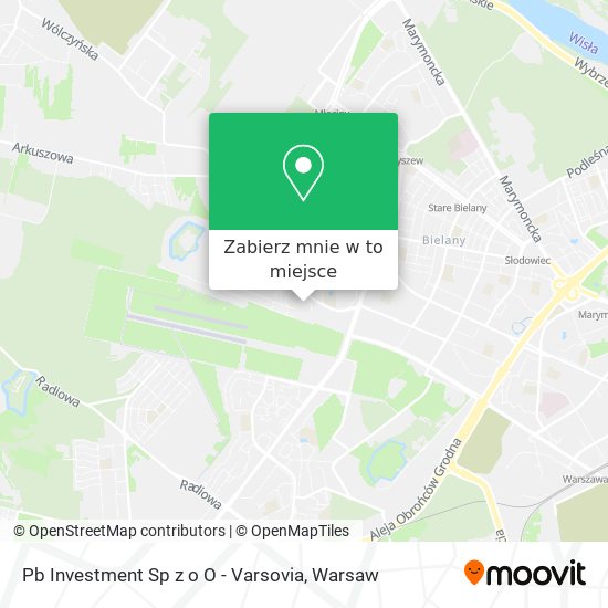 Mapa Pb Investment Sp z o O - Varsovia