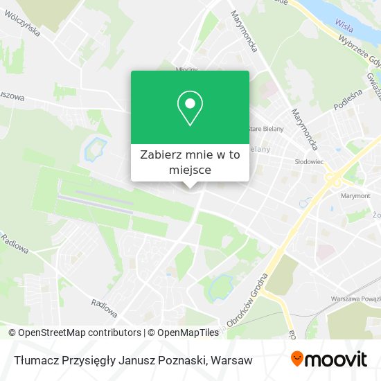 Mapa Tłumacz Przysięgły Janusz Poznaski