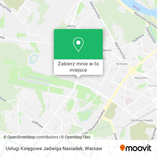 Mapa Usługi Księgowe Jadwiga Nasiadek