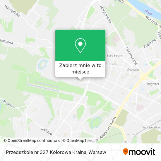 Mapa Przedszkole nr 327 Kolorowa Kraina