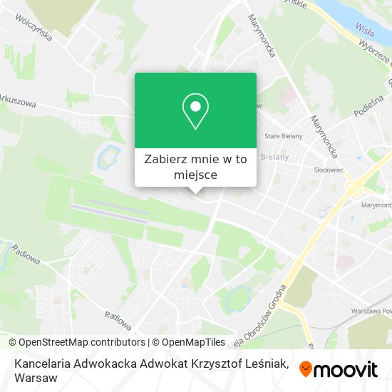 Mapa Kancelaria Adwokacka Adwokat Krzysztof Leśniak