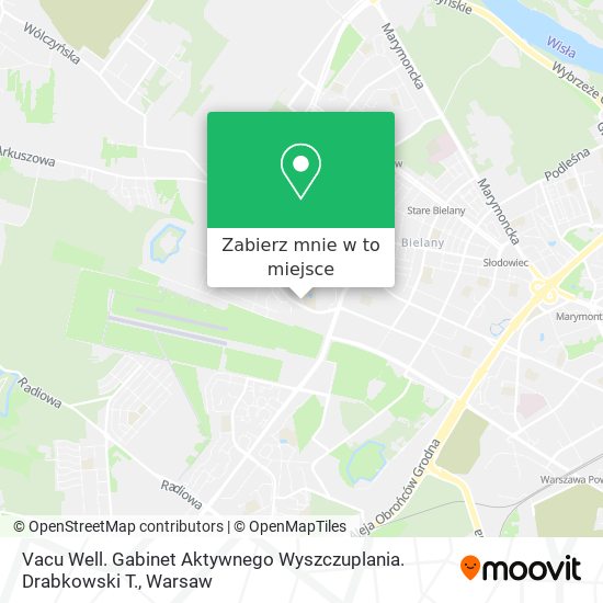 Mapa Vacu Well. Gabinet Aktywnego Wyszczuplania. Drabkowski T.