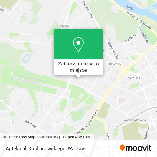 Mapa Apteka ul. Kochanowskiego