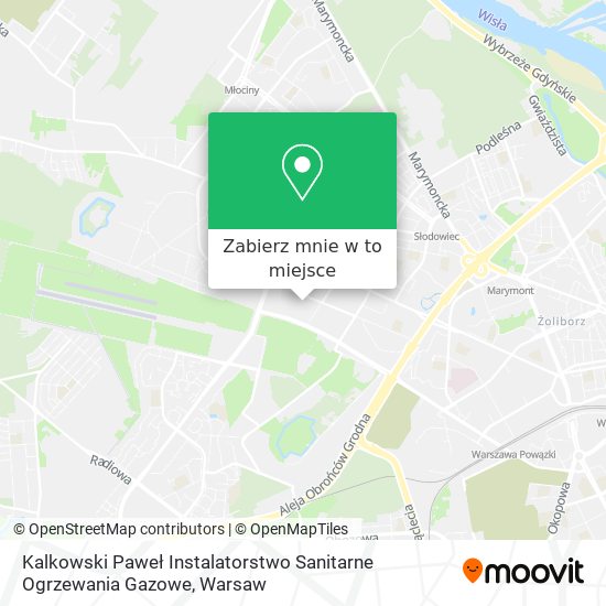 Mapa Kalkowski Paweł Instalatorstwo Sanitarne Ogrzewania Gazowe