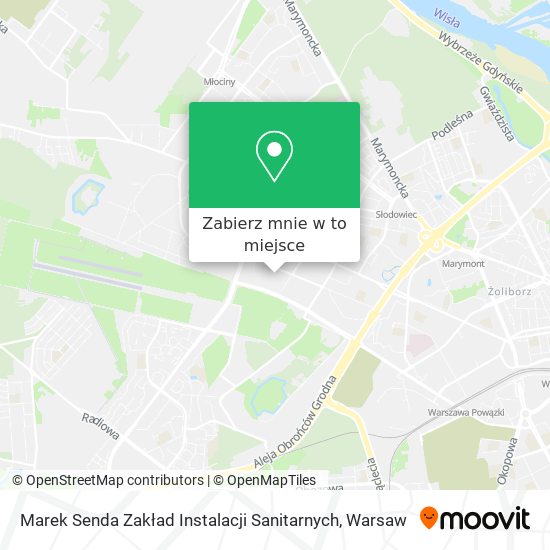 Mapa Marek Senda Zakład Instalacji Sanitarnych