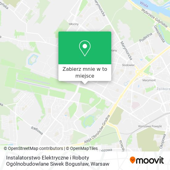 Mapa Instalatorstwo Elektryczne i Roboty Ogólnobudowlane Siwek Bogusław