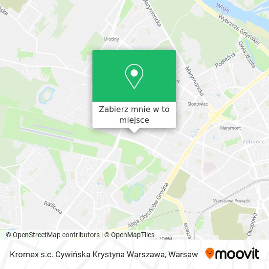 Mapa Kromex s.c. Cywińska Krystyna Warszawa