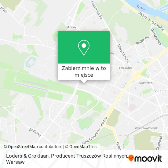 Mapa Loders & Croklaan. Producent Tłuszczów Roślinnych