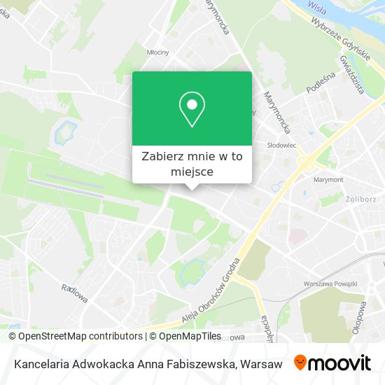 Mapa Kancelaria Adwokacka Anna Fabiszewska