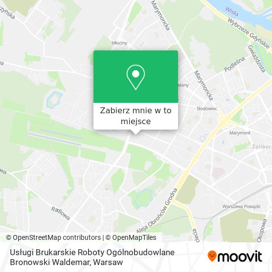 Mapa Usługi Brukarskie Roboty Ogólnobudowlane Bronowski Waldemar