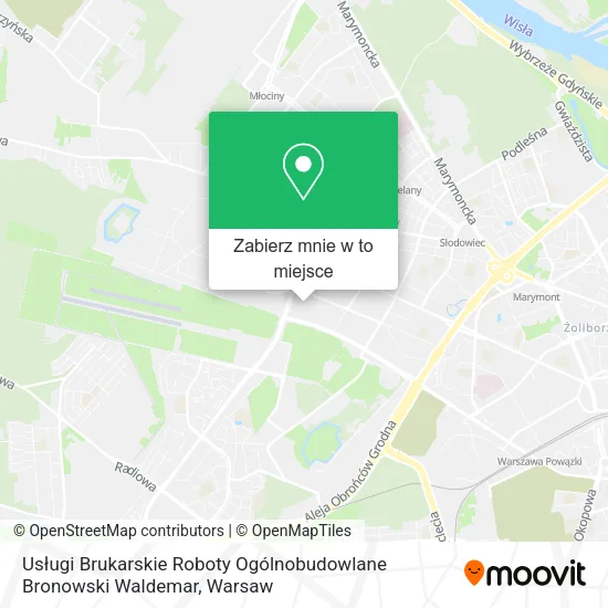 Mapa Usługi Brukarskie Roboty Ogólnobudowlane Bronowski Waldemar