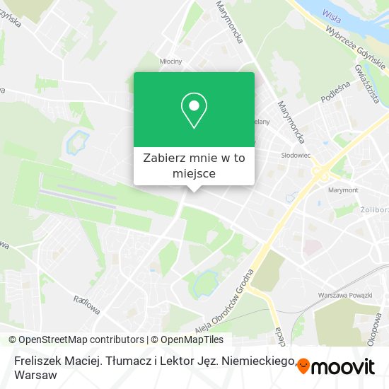 Mapa Freliszek Maciej. Tłumacz i Lektor Jęz. Niemieckiego