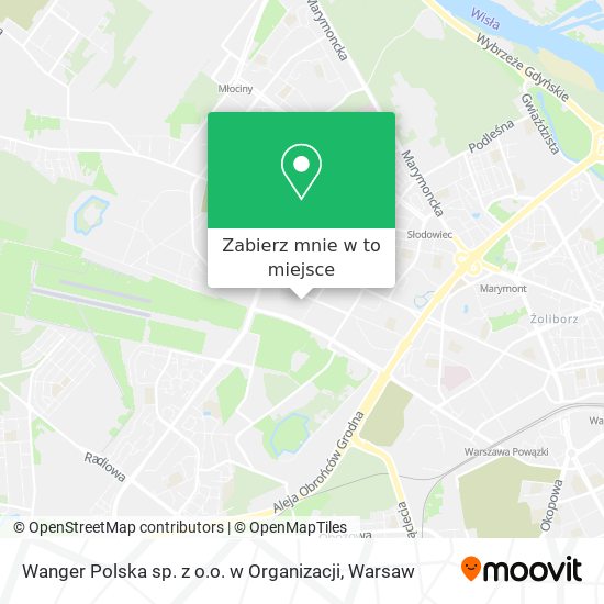 Mapa Wanger Polska sp. z o.o. w Organizacji