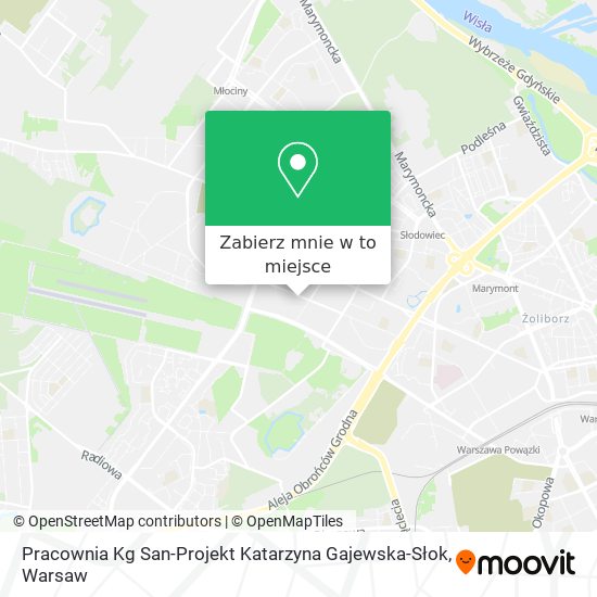 Mapa Pracownia Kg San-Projekt Katarzyna Gajewska-Słok