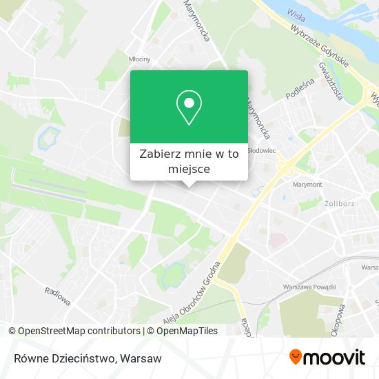 Mapa Równe Dzieciństwo