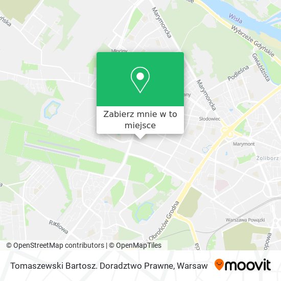 Mapa Tomaszewski Bartosz. Doradztwo Prawne