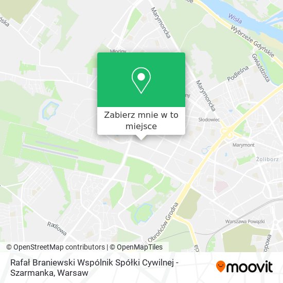 Mapa Rafał Braniewski Wspólnik Spółki Cywilnej - Szarmanka