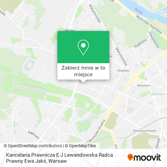 Mapa Kancelaria Prawnicza E J Lewandowska Radca Prawny Ewa Jakś