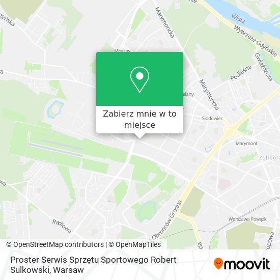 Mapa Proster Serwis Sprzętu Sportowego Robert Sulkowski