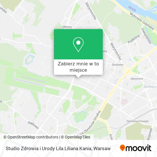 Mapa Studio Zdrowia i Urody Lila Liliana Kania