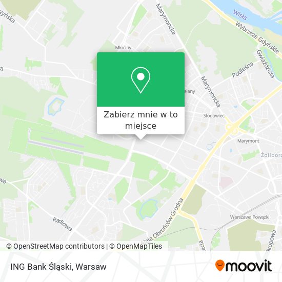 Mapa ING Bank Śląski