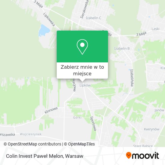 Mapa Colin Invest Paweł Melon