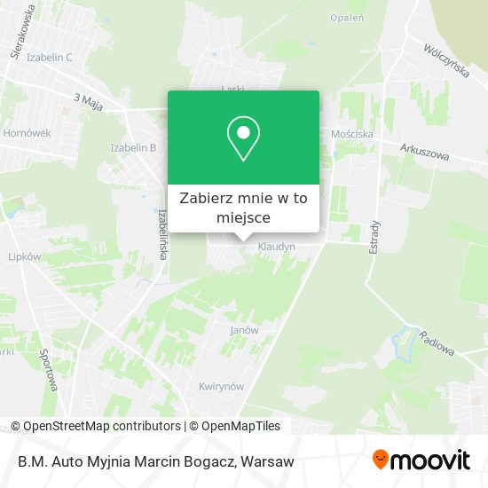 Mapa B.M. Auto Myjnia Marcin Bogacz