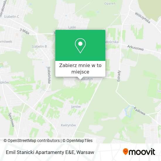 Mapa Emil Stanicki Apartamenty E&E