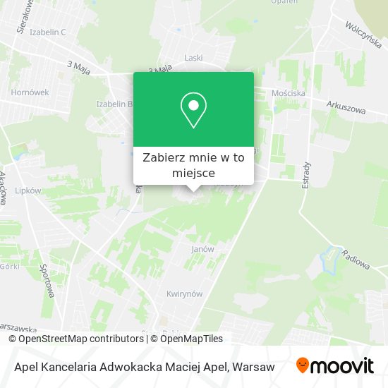 Mapa Apel Kancelaria Adwokacka Maciej Apel