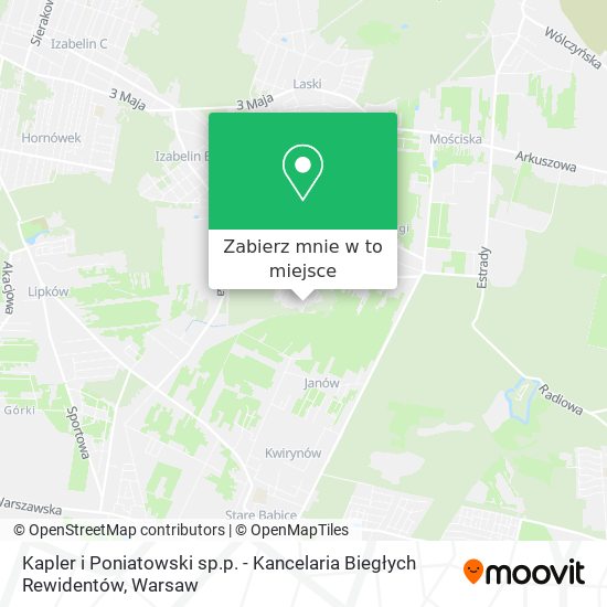 Mapa Kapler i Poniatowski sp.p. - Kancelaria Biegłych Rewidentów