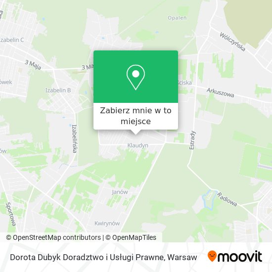 Mapa Dorota Dubyk Doradztwo i Usługi Prawne