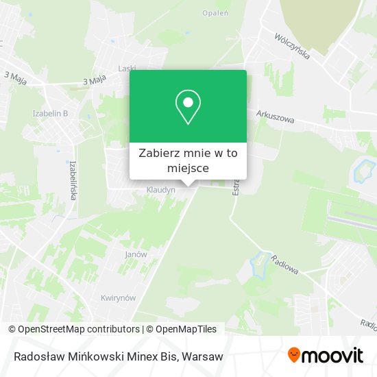 Mapa Radosław Mińkowski Minex Bis