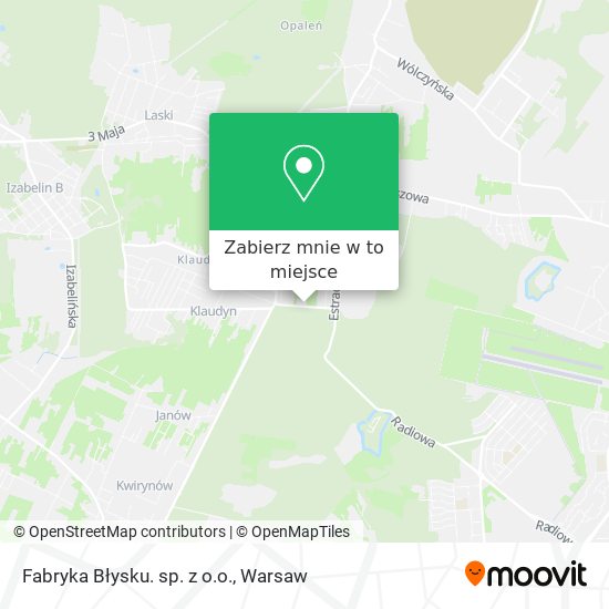 Mapa Fabryka Błysku. sp. z o.o.