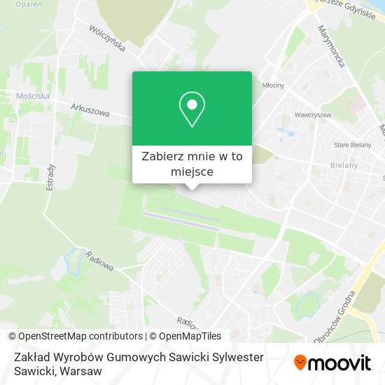 Mapa Zakład Wyrobów Gumowych Sawicki Sylwester Sawicki