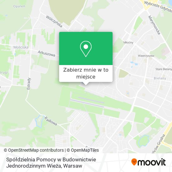 Mapa Spółdzielnia Pomocy w Budownictwie Jednorodzinnym Wieża