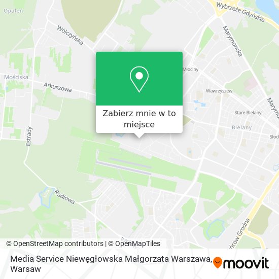 Mapa Media Service Niewęgłowska Małgorzata Warszawa