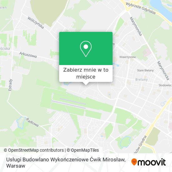 Mapa Usługi Budowlano Wykończeniowe Ćwik Mirosław