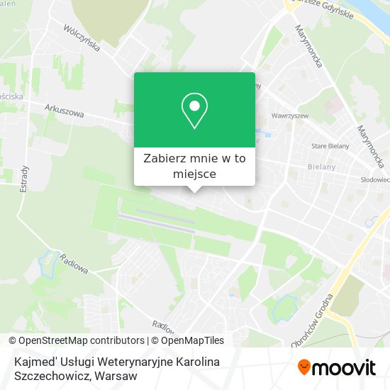 Mapa Kajmed' Usługi Weterynaryjne Karolina Szczechowicz