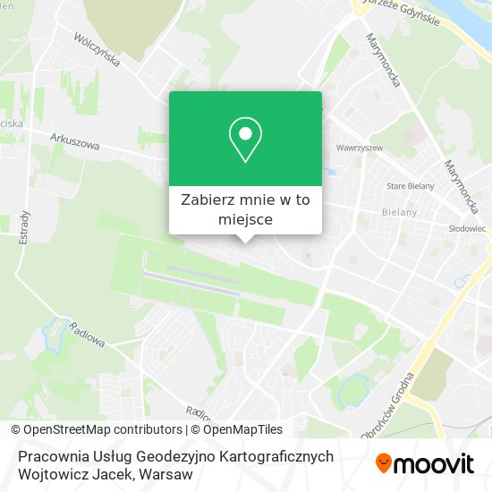 Mapa Pracownia Usług Geodezyjno Kartograficznych Wojtowicz Jacek