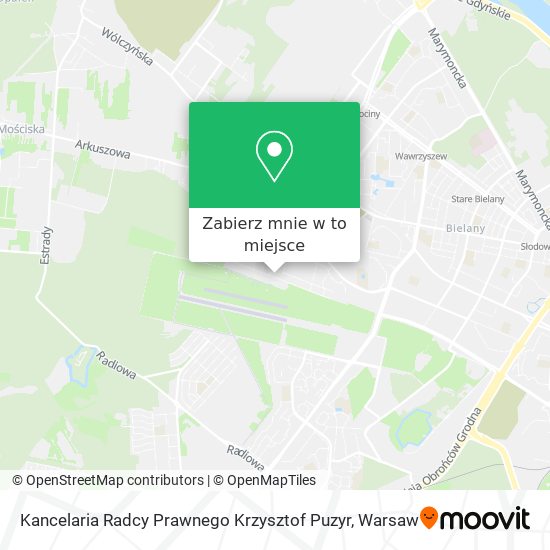 Mapa Kancelaria Radcy Prawnego Krzysztof Puzyr