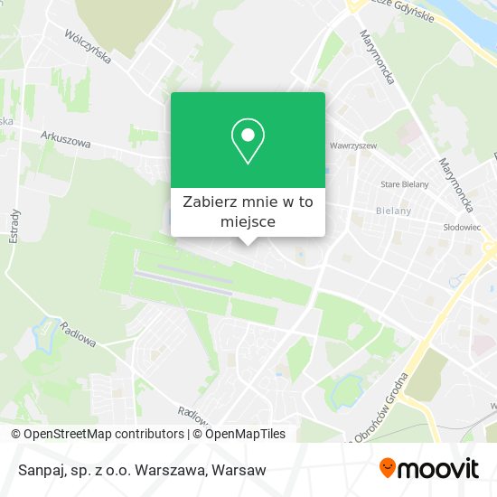 Mapa Sanpaj, sp. z o.o. Warszawa