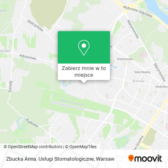 Mapa Zbucka Anna. Usługi Stomatologiczne