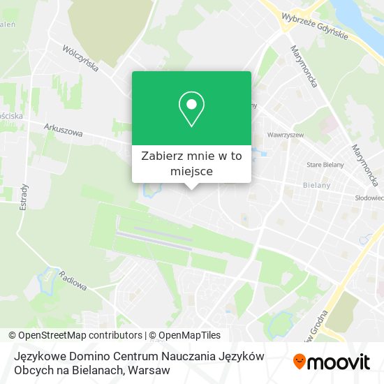 Mapa Językowe Domino Centrum Nauczania Języków Obcych na Bielanach