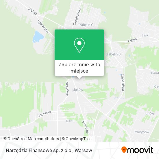 Mapa Narzędzia Finansowe sp. z o.o.