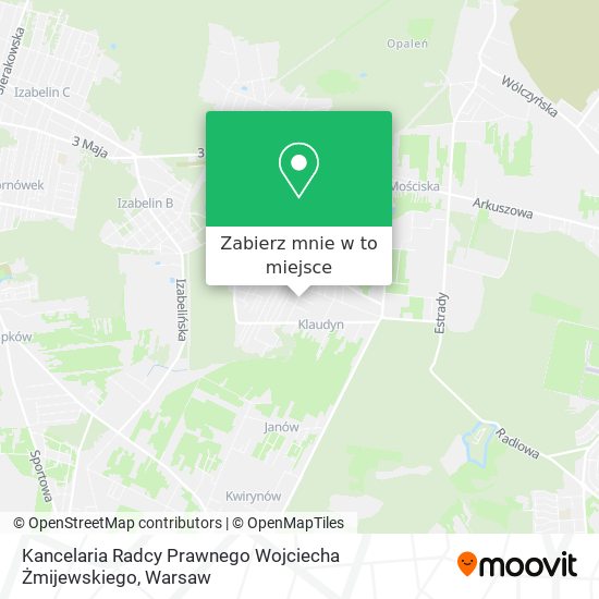 Mapa Kancelaria Radcy Prawnego Wojciecha Żmijewskiego